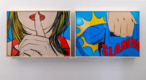 Deborah Azzopardi – Sshh & Slam Diptych