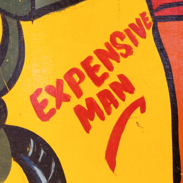 Original Ghana Barber Sign – Expensive Man - Image 3