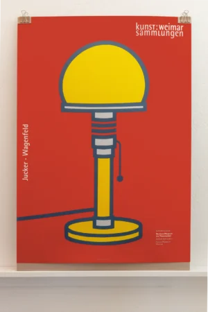 Wagenfeld/Jucker Bauhaus lamp - Pop Art Poster